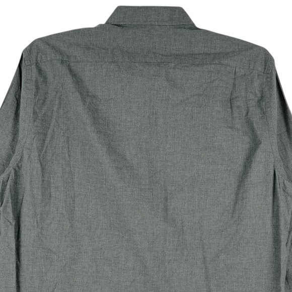 J.Crew Men's Gray Button-Up Long Sleeve Shirt Size XL Classic Fit 100% Cotton - Picture 5 of 10